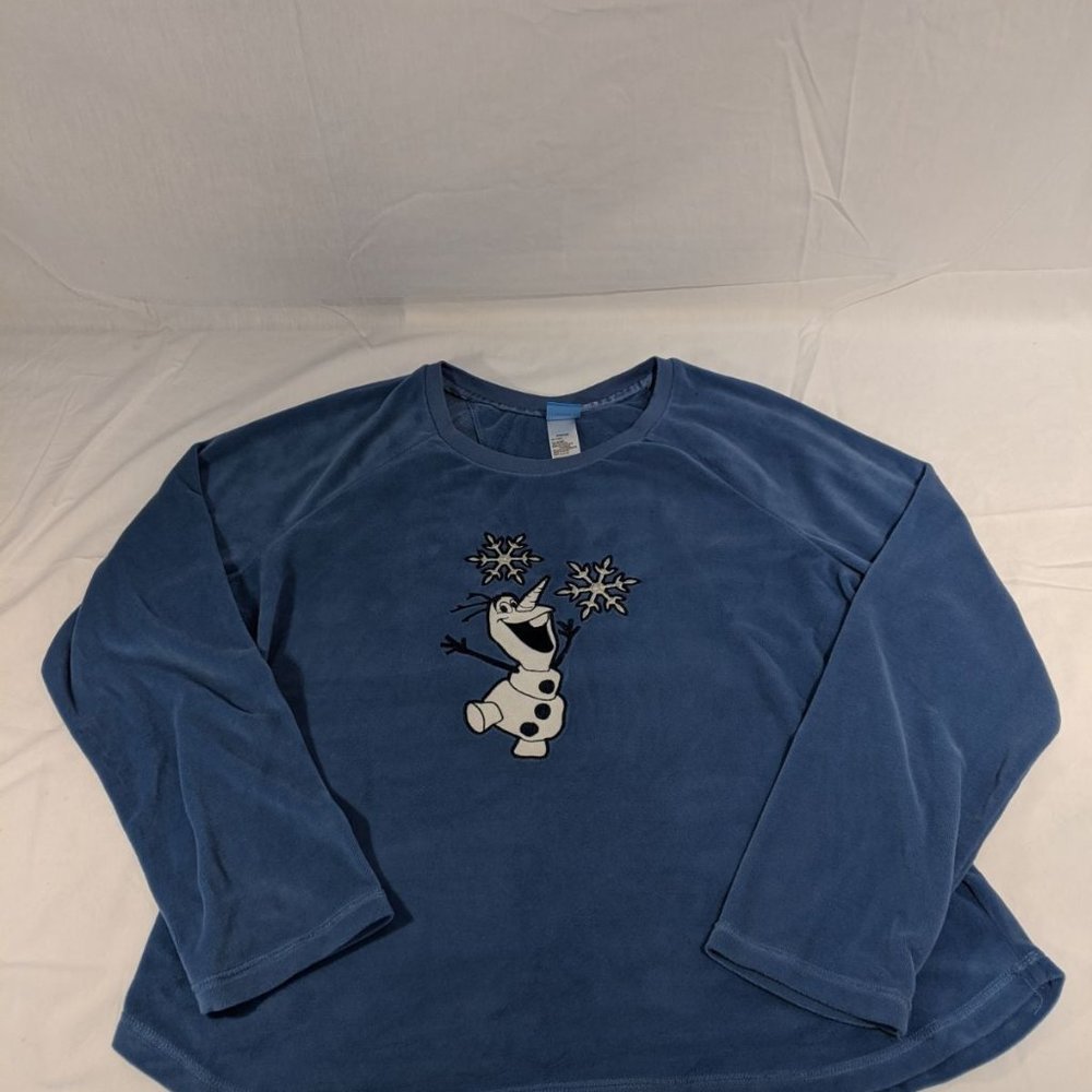 Kids large fleece sleepwear olaf frozen